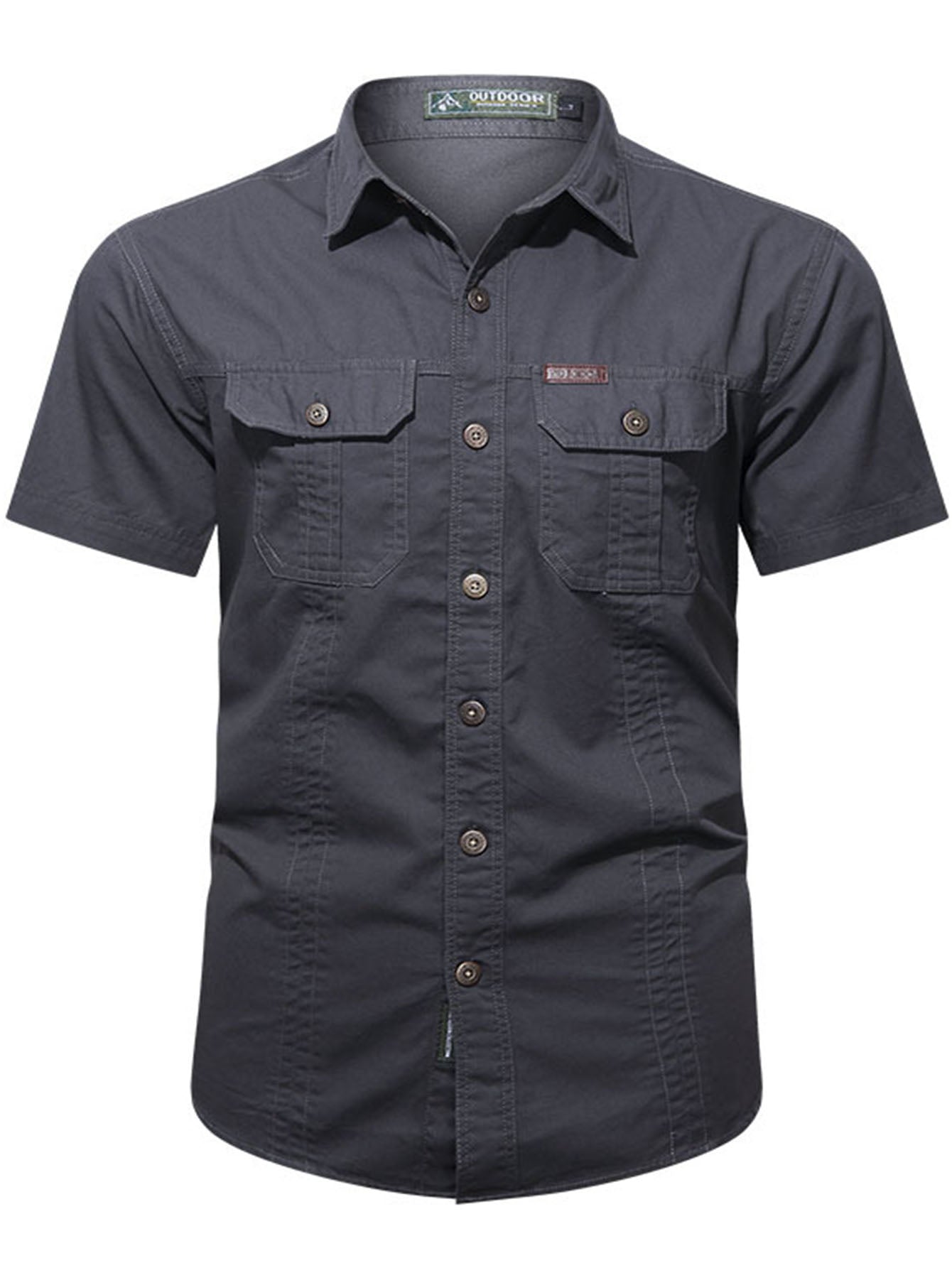 FREDD MARSHALL FREDD MARSHALL Heritage-AR Organic Cotton Canvas Shirt - Rug - men's outdoor shirt, view 7