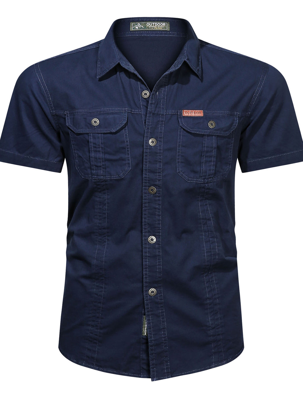 FREDD MARSHALL FREDD MARSHALL Heritage-AR Organic Cotton Canvas Shirt - Rug - men's outdoor shirt, view 8