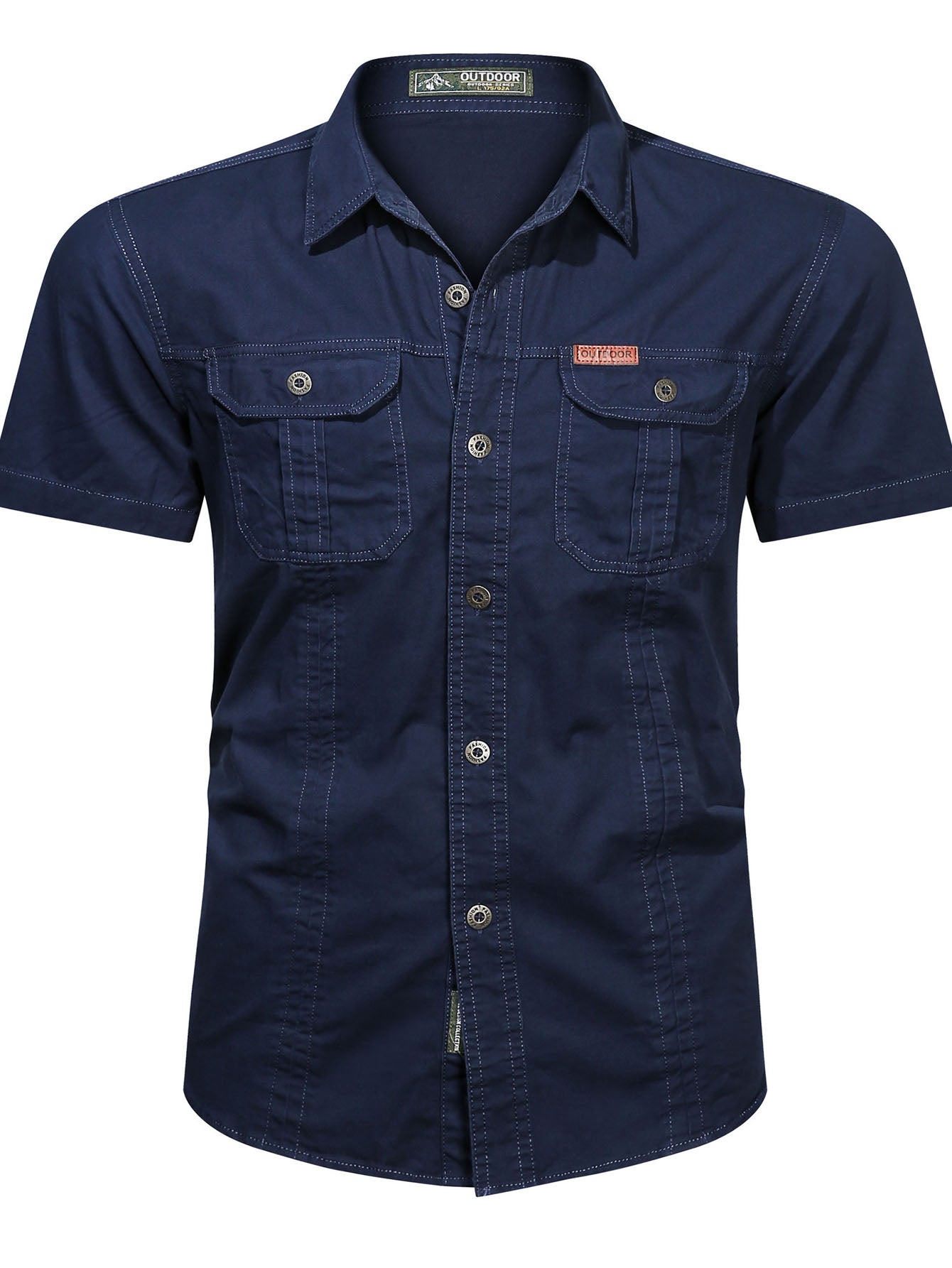 FREDD MARSHALL FREDD MARSHALL Heritage-AR Organic Cotton Canvas Shirt - Rug - men's outdoor shirt, view 8
