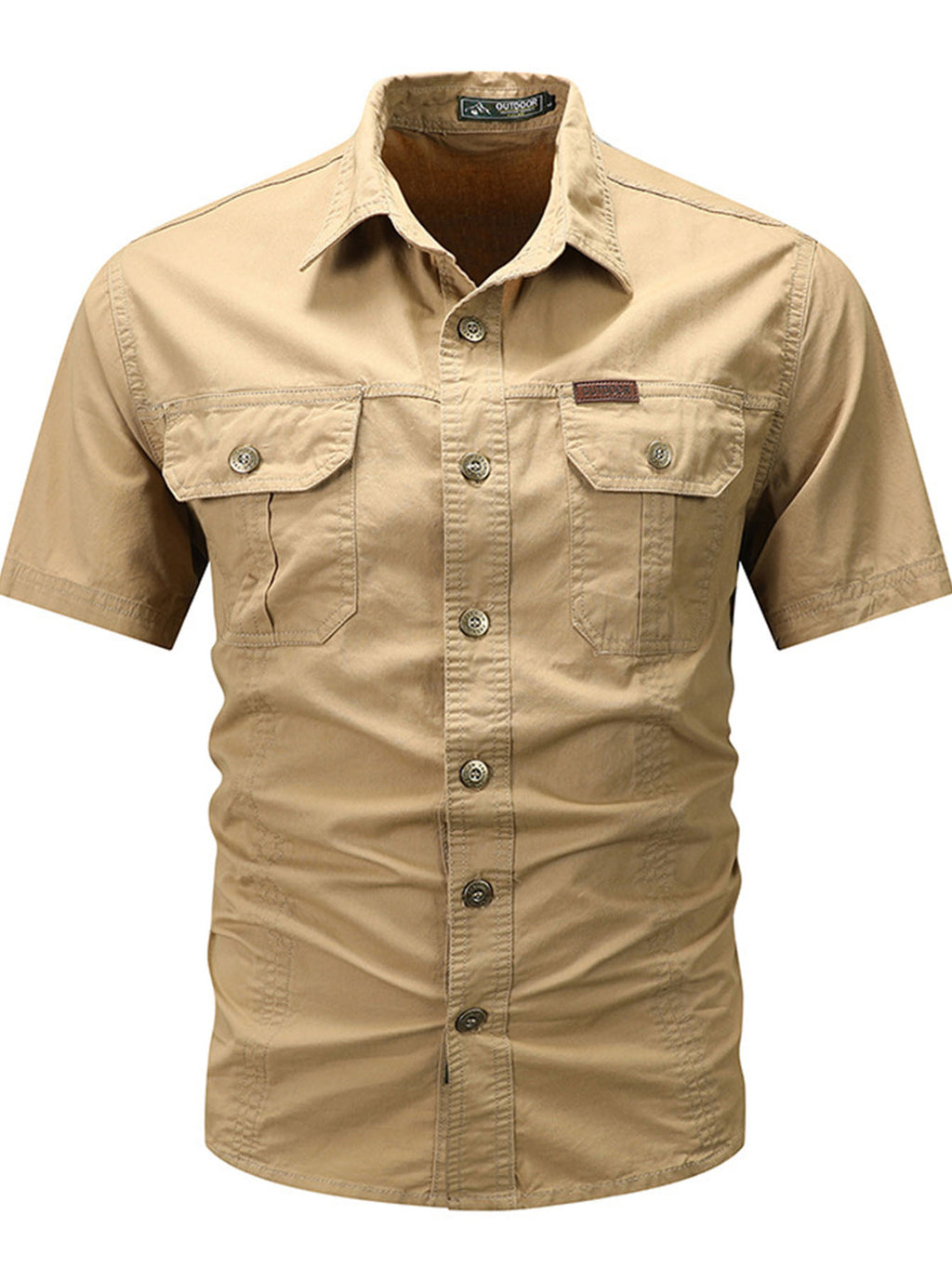 FREDD MARSHALL FREDD MARSHALL Heritage-AR Organic Cotton Canvas Shirt - Rug - men's outdoor shirt, view 2