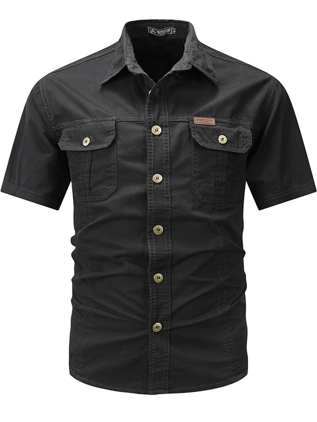 FREDD MARSHALL FREDD MARSHALL Heritage-AR Organic Cotton Canvas Shirt - Rug - men's outdoor shirt, view 4