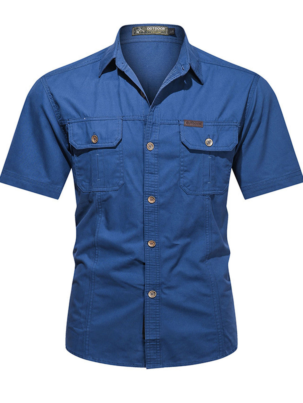 FREDD MARSHALL FREDD MARSHALL Heritage-AR Organic Cotton Canvas Shirt - Rug - men's outdoor shirt, view 9