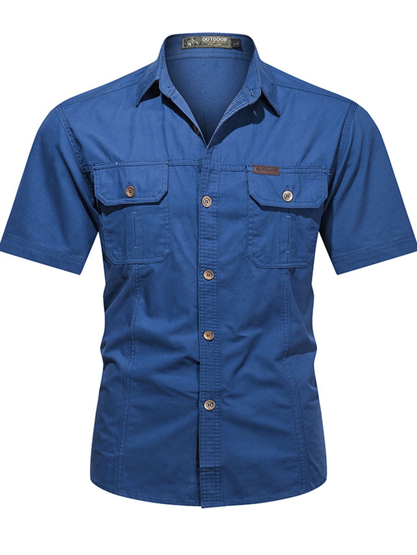 FREDD MARSHALL FREDD MARSHALL Heritage-AR Organic Cotton Canvas Shirt - Rug - men's outdoor shirt, view 9