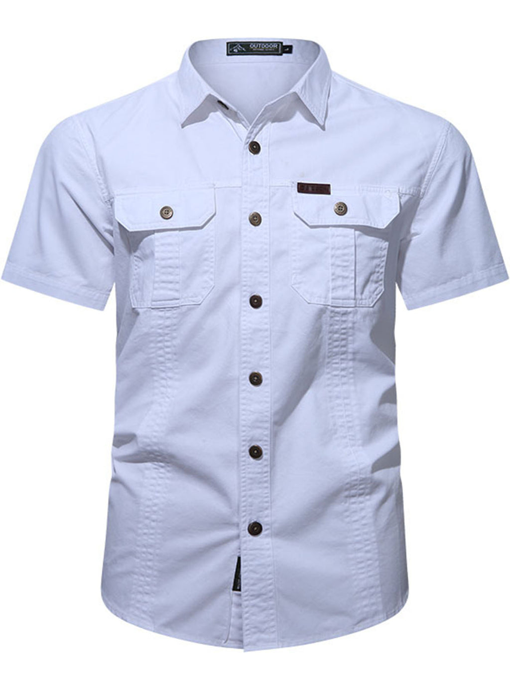 FREDD MARSHALL FREDD MARSHALL Heritage-AR Organic Cotton Canvas Shirt - Rug - men's outdoor shirt, view 3