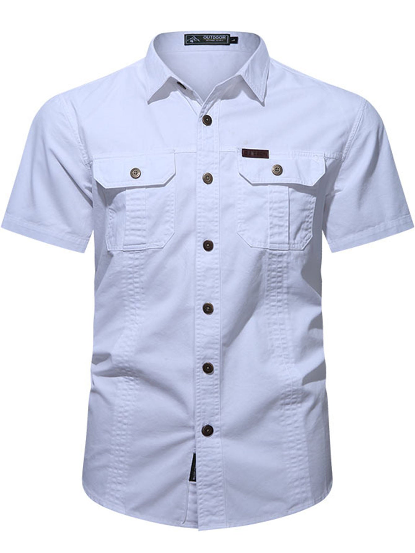 Men’s Adventure Pure Cotton Short-Sleeve Shirt