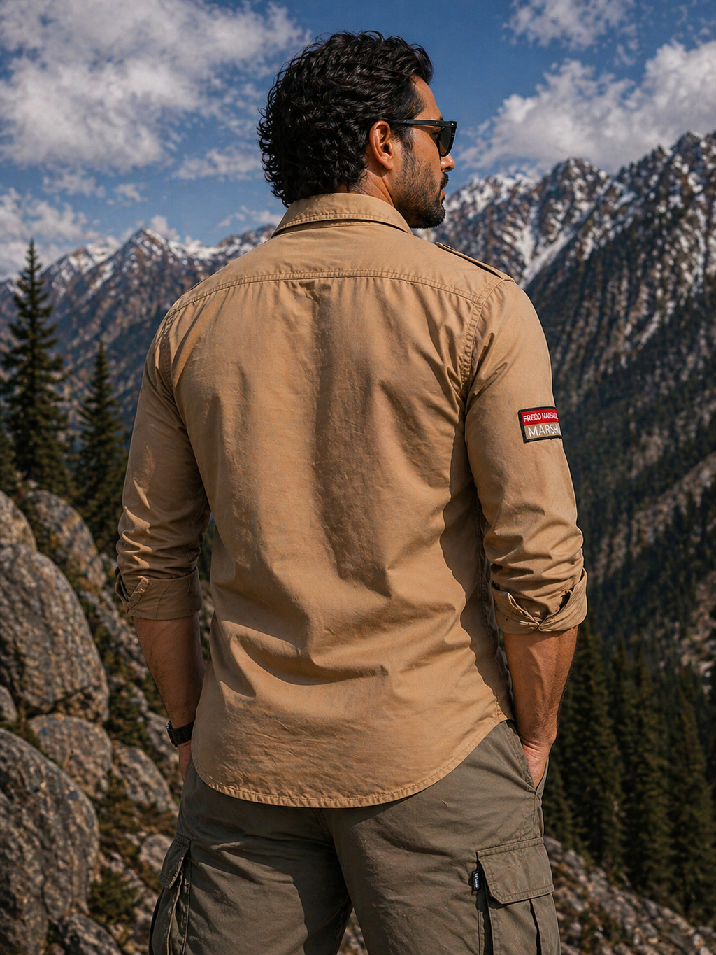 FREDD MARSHALL Men's Tactical Outdoor Shirt — Military Style, Hiking, Workwear