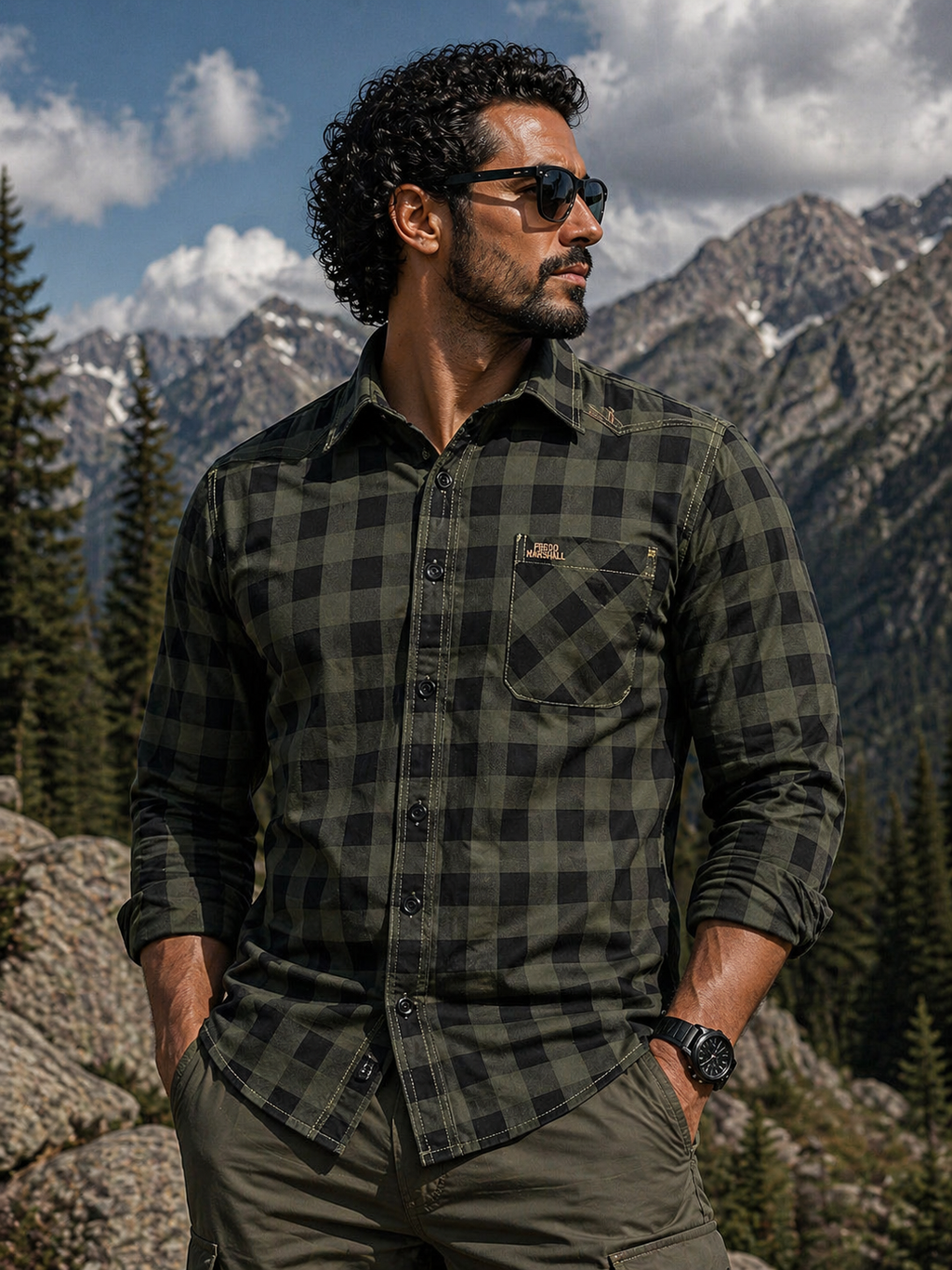 FREDD MARSHALL Men's Tactical Outdoor Shirt — Military Style, Hiking, Workwear