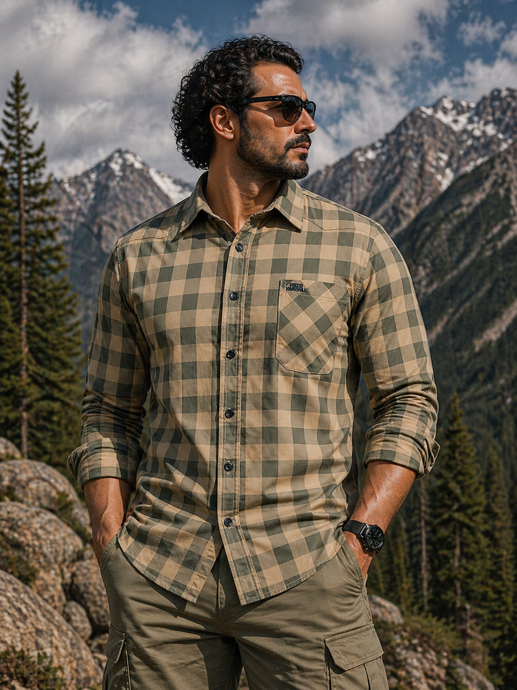 FREDD MARSHALL Men's Tactical Outdoor Shirt — Military Style, Hiking, Workwear