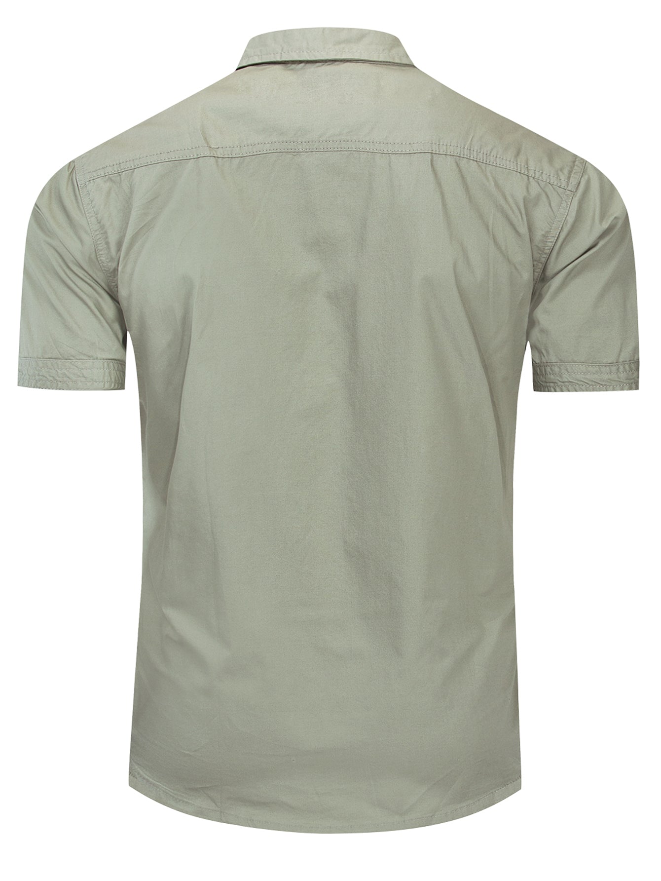 Men’s Military-Style Cotton Shirt