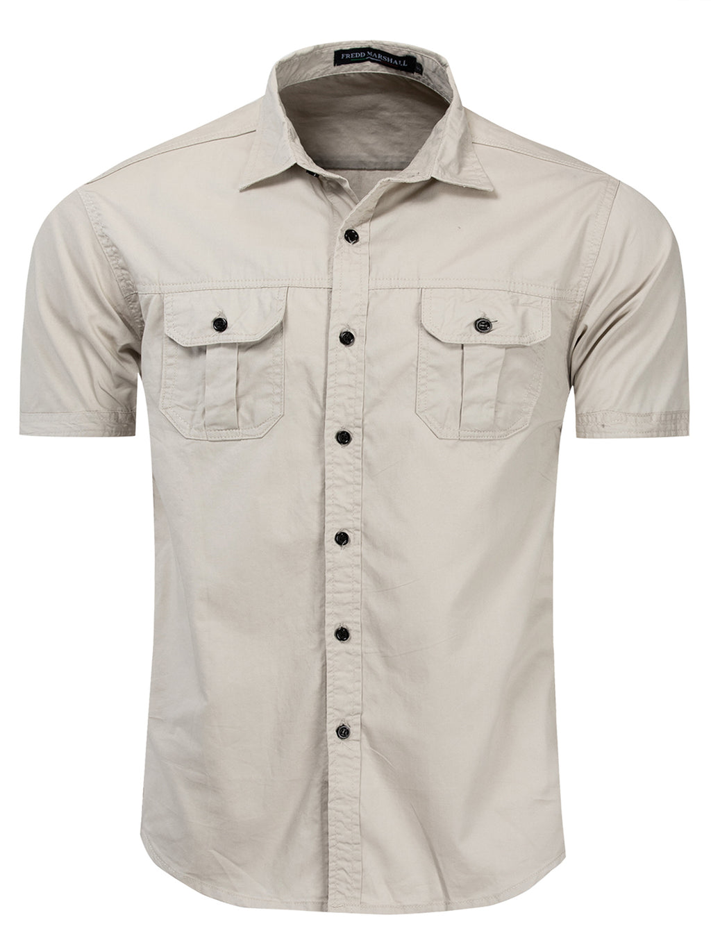 FREDD MARSHALL FREDD MARSHALL Unity-FL Organic Cotton Tech-Shirt - Minimali - men's outdoor shirt, view 6
