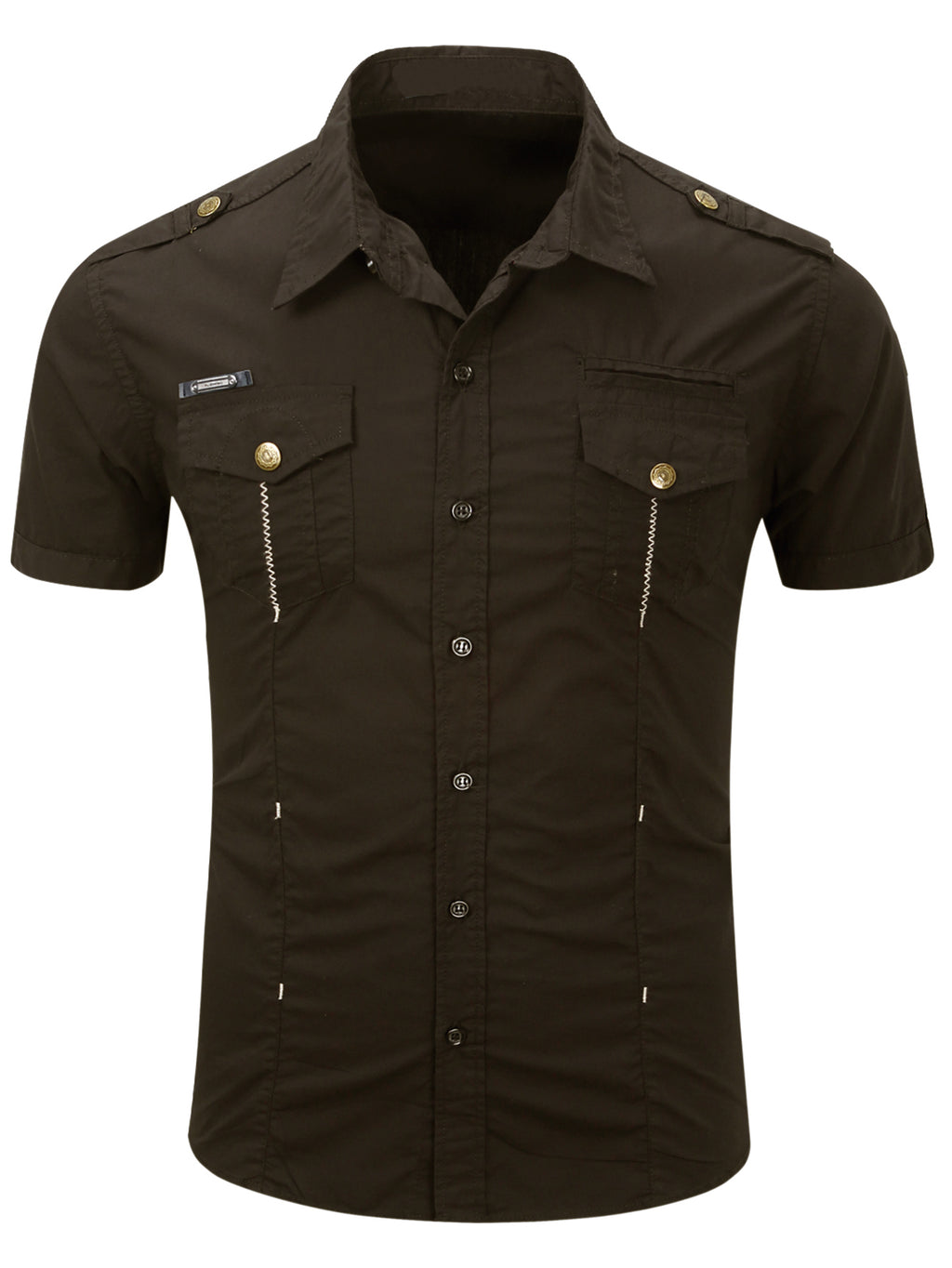 FREDD MARSHALL FREDD MARSHALL Sentinel-AR Organic Cotton Officer Shirt - Ru - men's outdoor shirt, view 10
