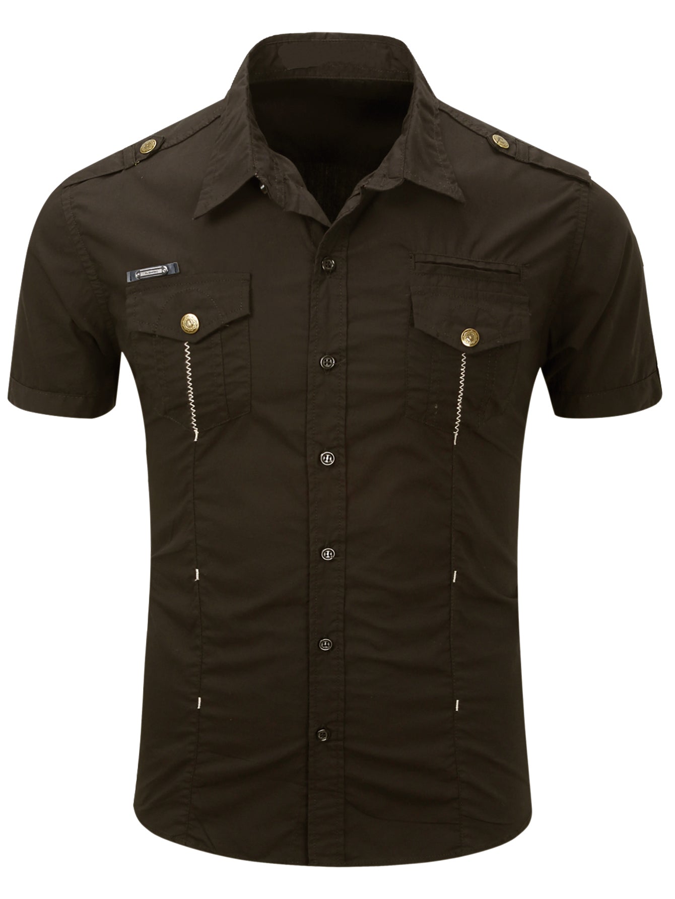 FREDD MARSHALL FREDD MARSHALL Sentinel-AR Organic Cotton Officer Shirt - Ru - men's outdoor shirt, view 10