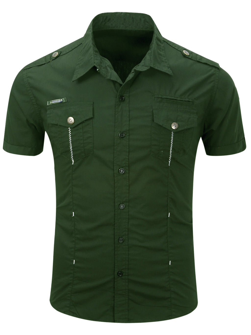 FREDD MARSHALL FREDD MARSHALL Sentinel-AR Organic Cotton Officer Shirt - Ru - men's outdoor shirt, view 8