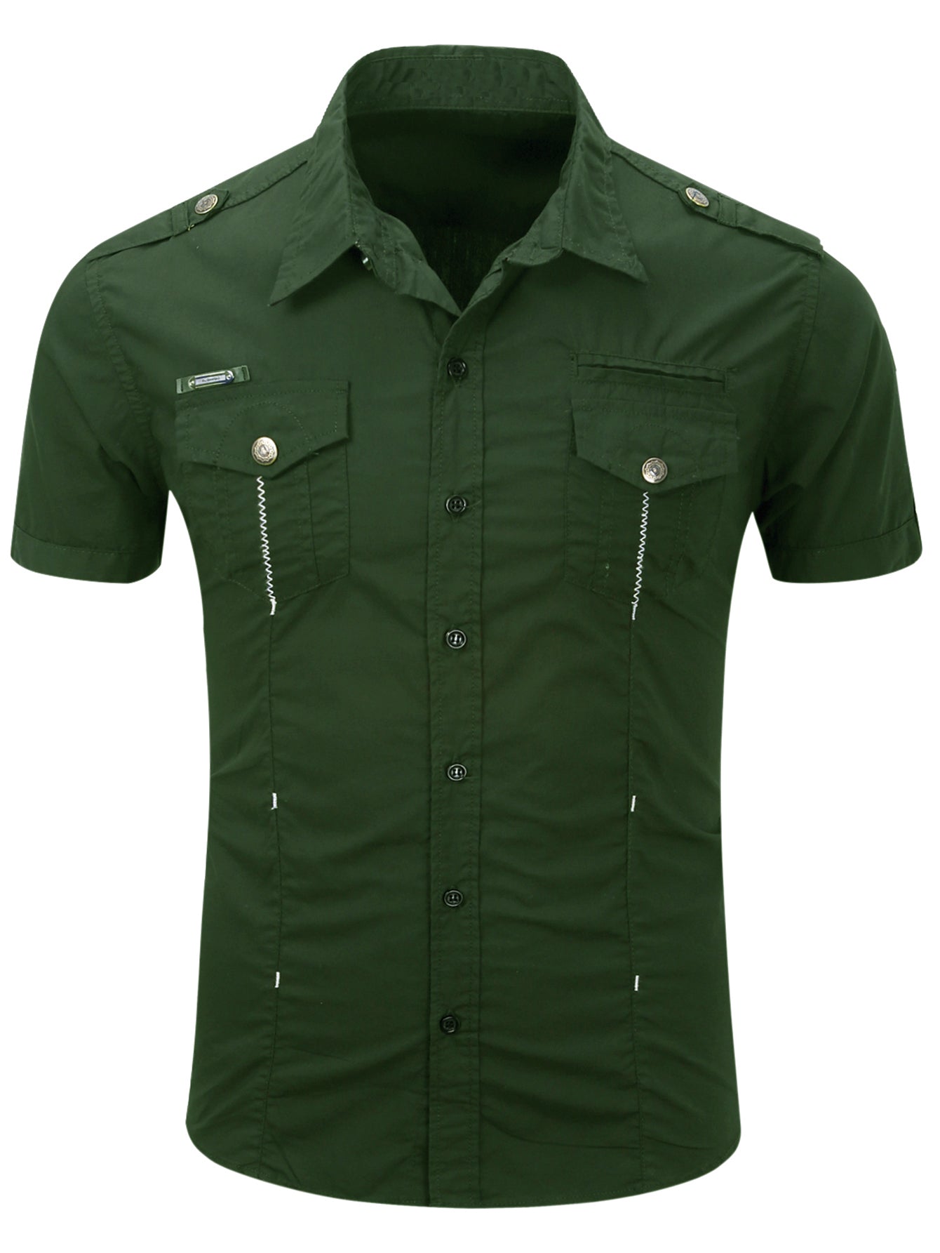 FREDD MARSHALL FREDD MARSHALL Sentinel-AR Organic Cotton Officer Shirt - Ru - men's outdoor shirt, view 8