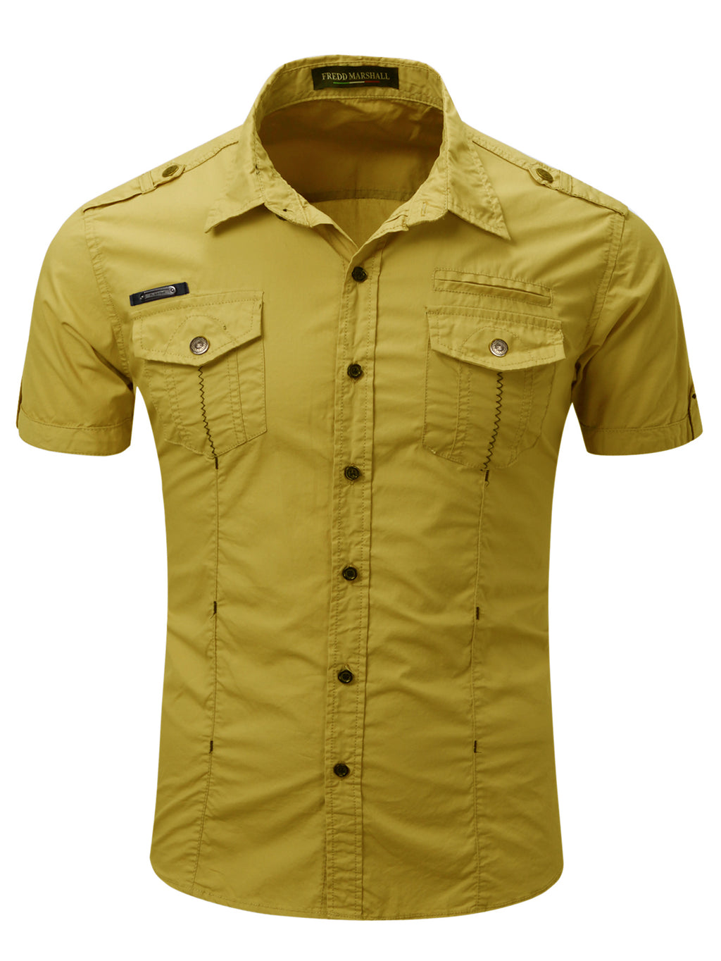 FREDD MARSHALL FREDD MARSHALL Sentinel-AR Organic Cotton Officer Shirt - Ru - men's outdoor shirt, view 16