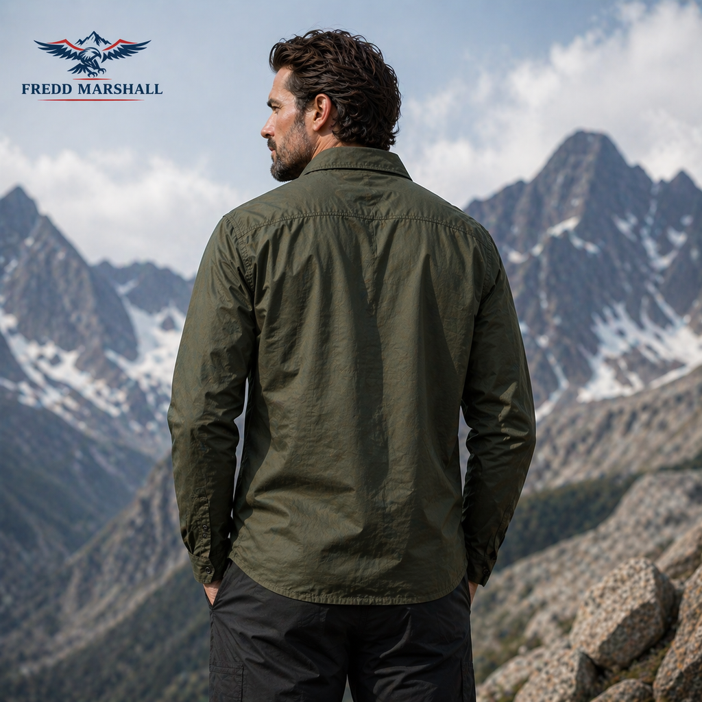 FREDD MARSHALL Men's Tactical Outdoor Shirt — Military Style, Hiking, Workwear