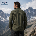 FREDD MARSHALL Men's Heritage Khaki Cotton Field Shirt — Rugged Outdoor — View 2