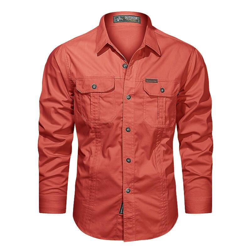 FREDD MARSHALL FREDD MARSHALL Tactix-Canvas Organic Cotton Utility Shirt -  - men's outdoor shirt, view 9