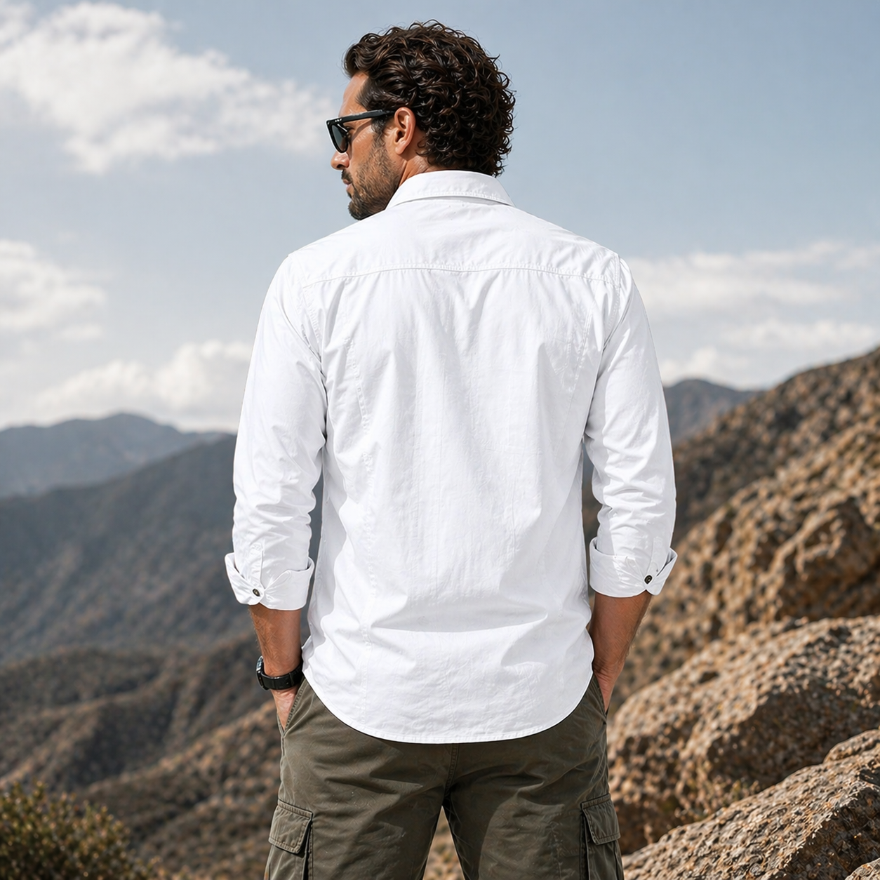 FREDD MARSHALL Men's Tactical Outdoor Shirt — Military Style, Hiking, Workwear