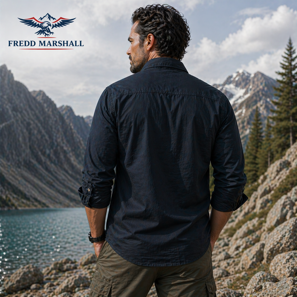 FREDD MARSHALL Combat-Heritage Men's Tactical Cotton Work Shirt — Military Style, Durable