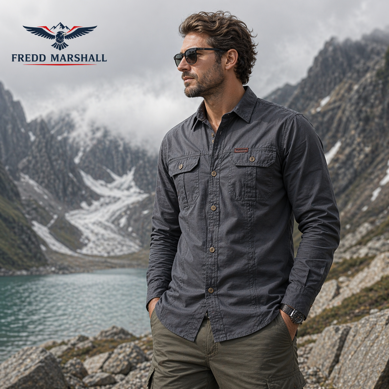 FREDD MARSHALL Vento-SL Men's Wind-Resistant Tech Top — Alpine, Trail Running