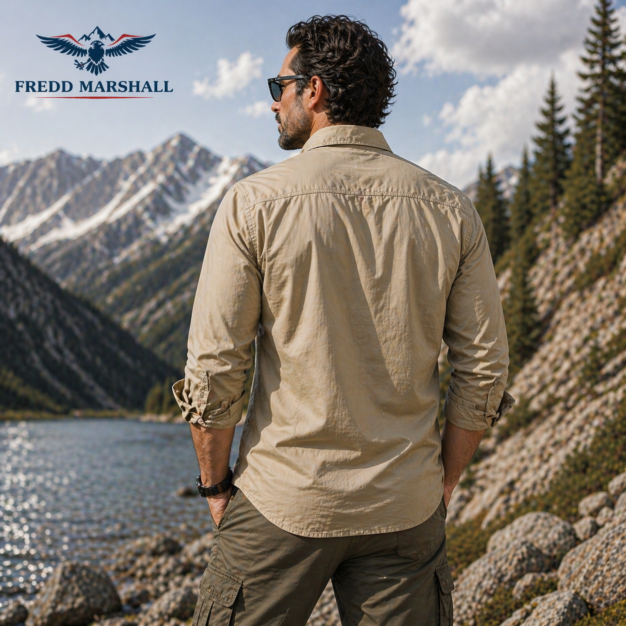 FREDD MARSHALL Men's Tactical Outdoor Shirt — Military Style, Hiking, Workwear