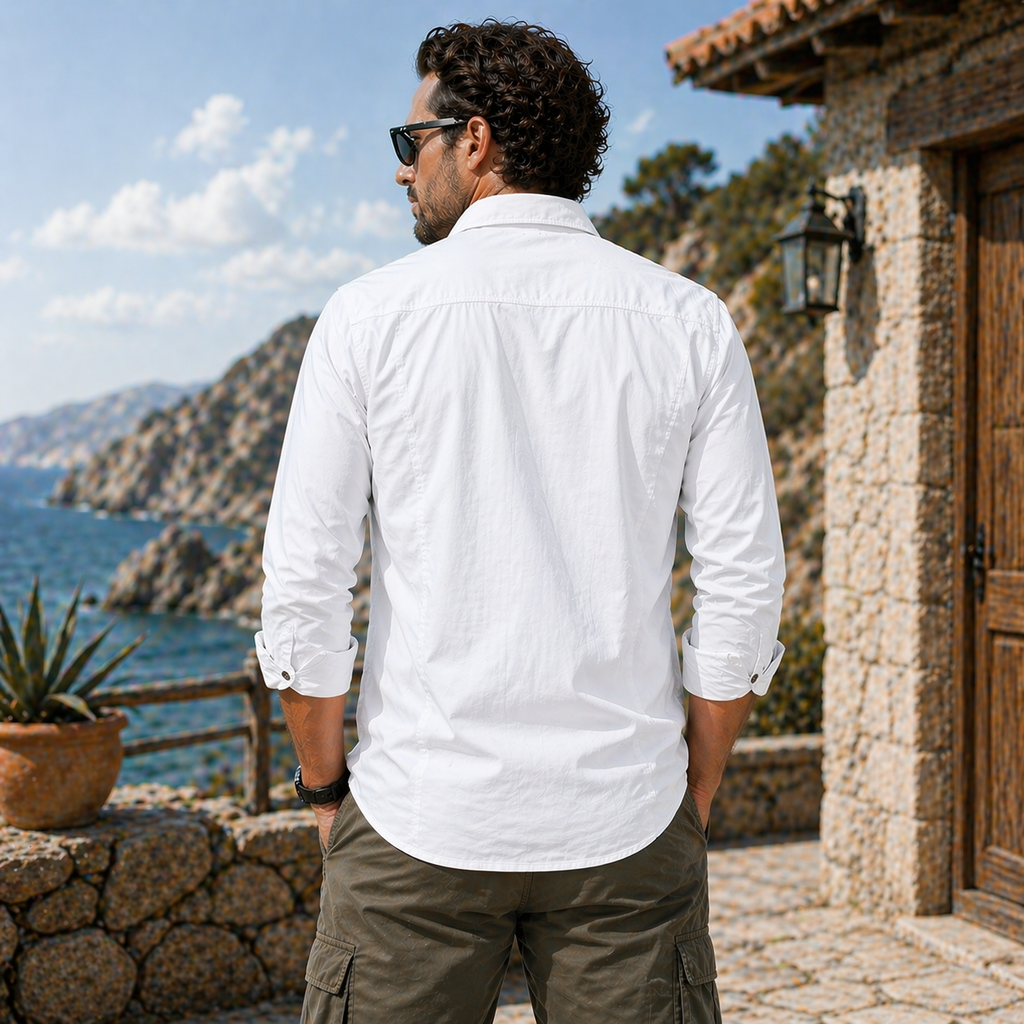 FREDD MARSHALL Men's Tactical Outdoor Shirt — Military Style, Hiking, Workwear