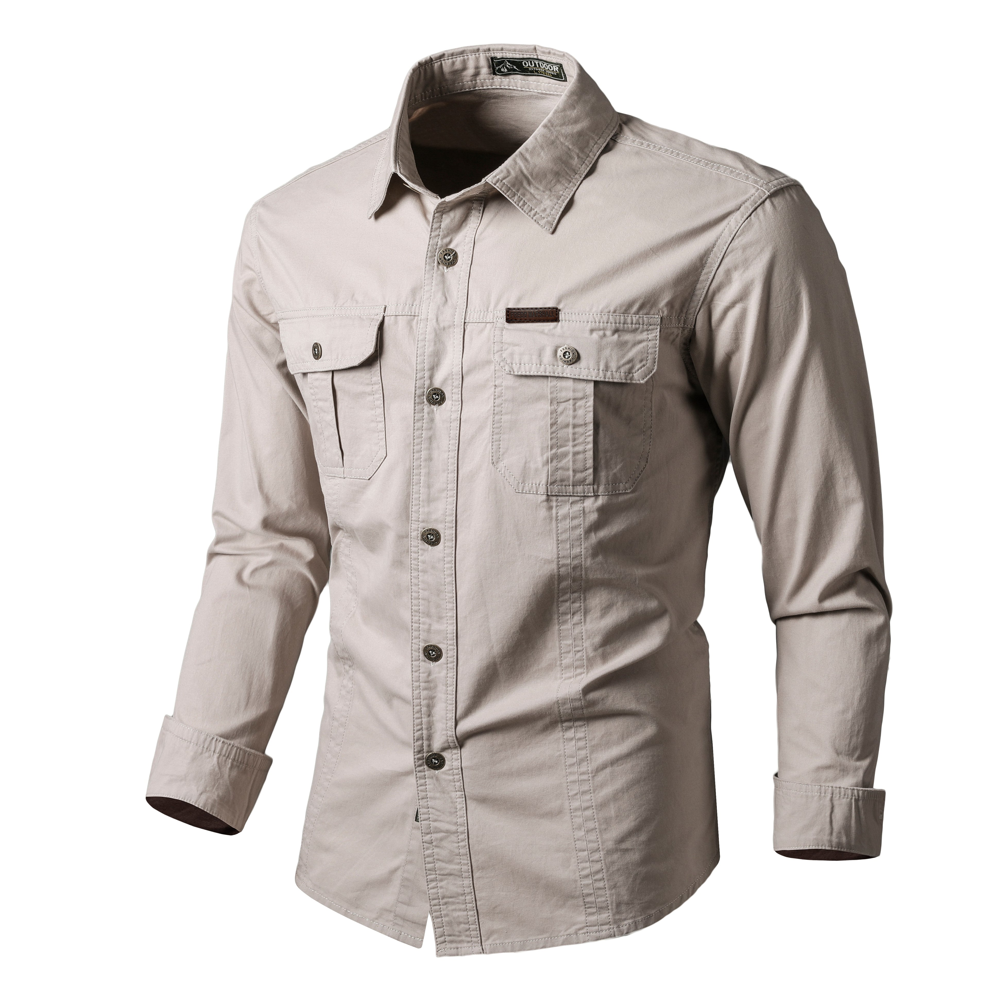 Men’s Heritage Khaki Pure Cotton Field Shirt