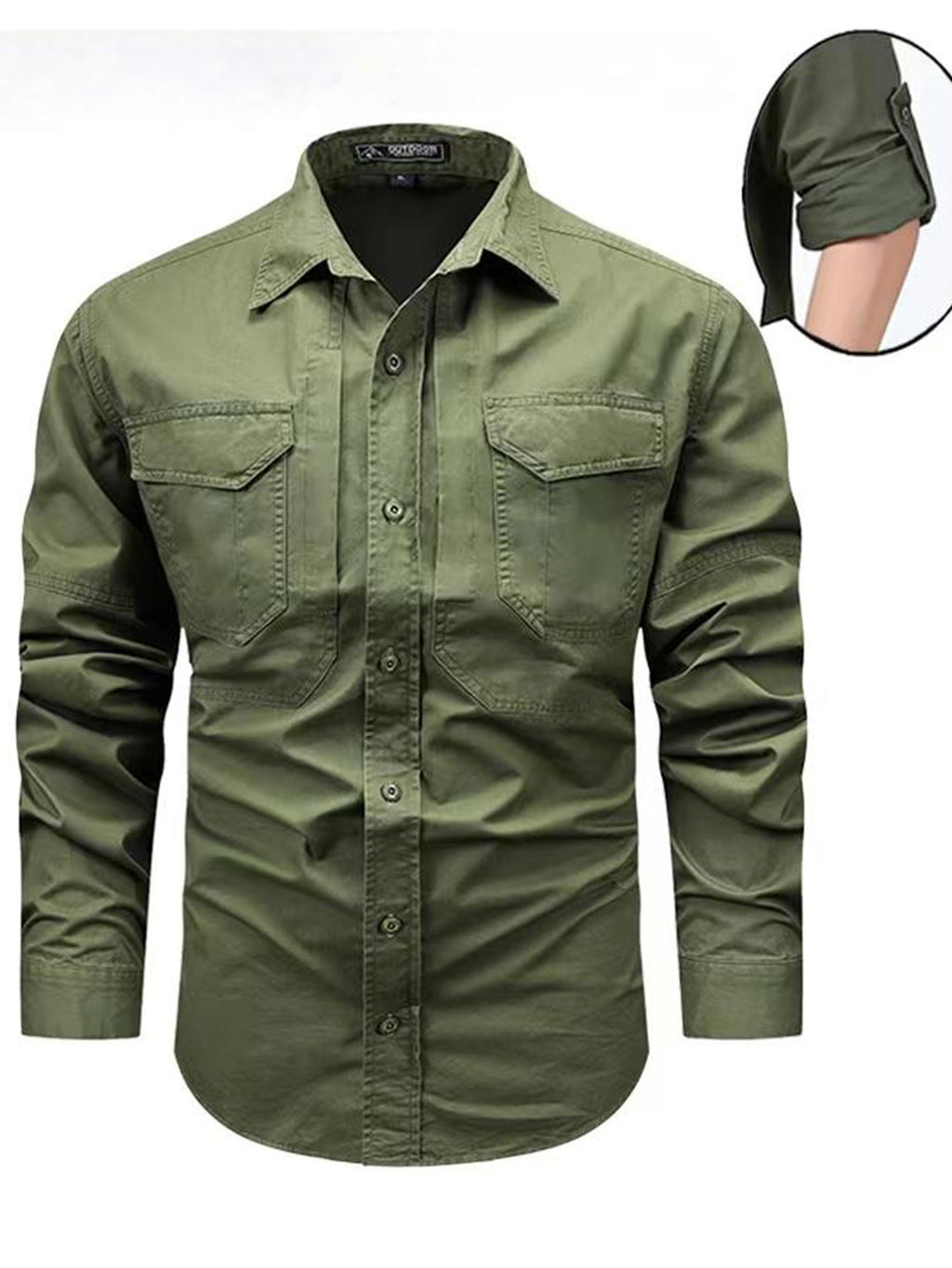 FREDD MARSHALL FREDD MARSHALL Versa-Field Organic Cotton Tactical Shirt - H - men's outdoor shirt, view 3