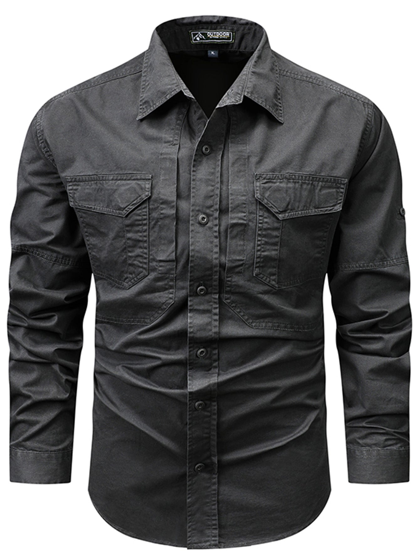 FREDD MARSHALL FREDD MARSHALL Versa-Field Organic Cotton Cargo Shirt - High - men's outdoor shirt, view 6