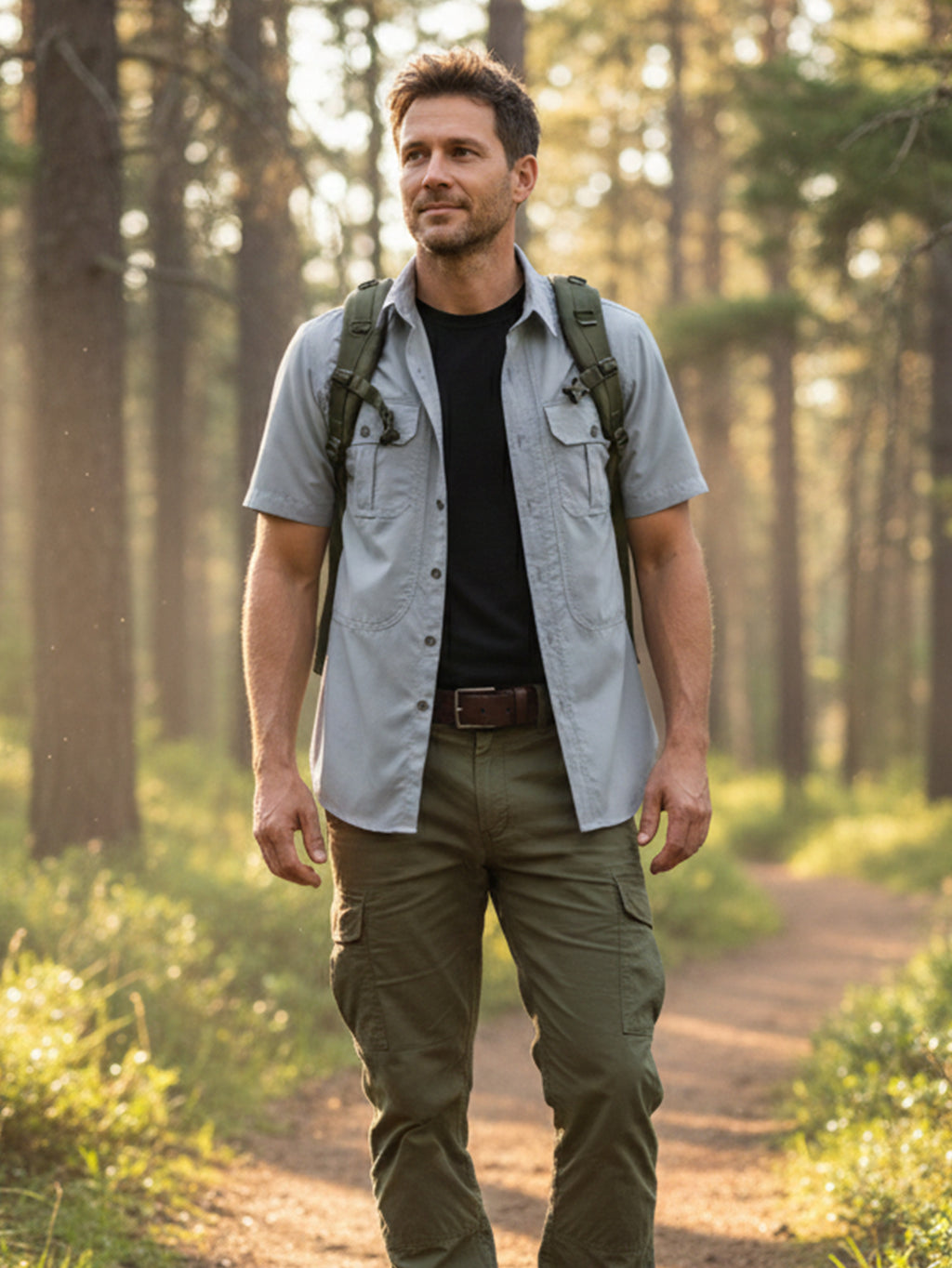 FREDD MARSHALL FREDD MARSHALL Aether-Shield SL Performance Shirt - UPF 50+  - men's outdoor shirt, view 1