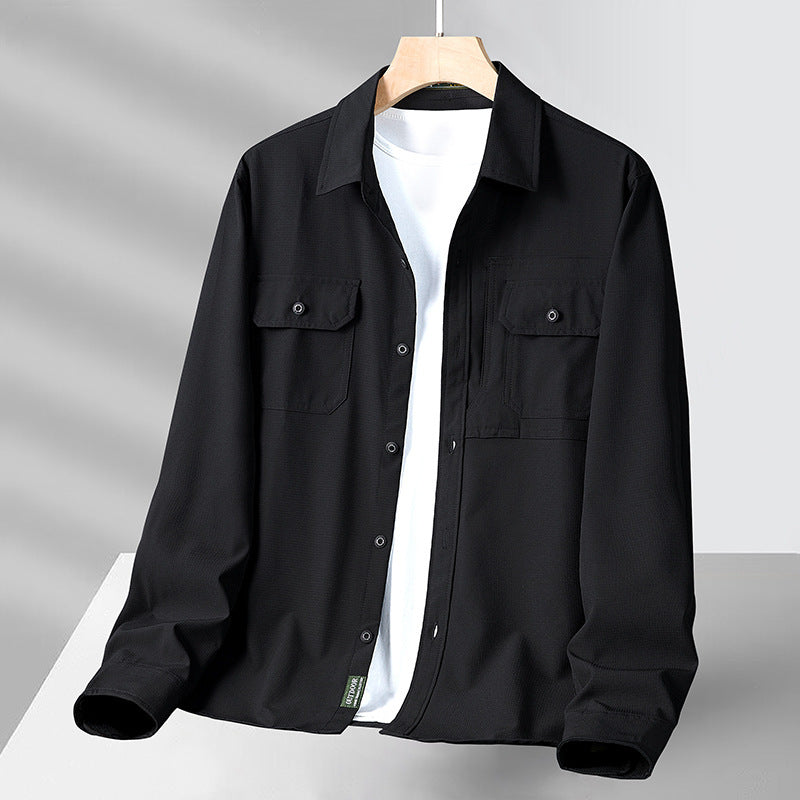 FREDD MARSHALL Men's Quick-Dry Long-Sleeve Utility Shirt — view 4