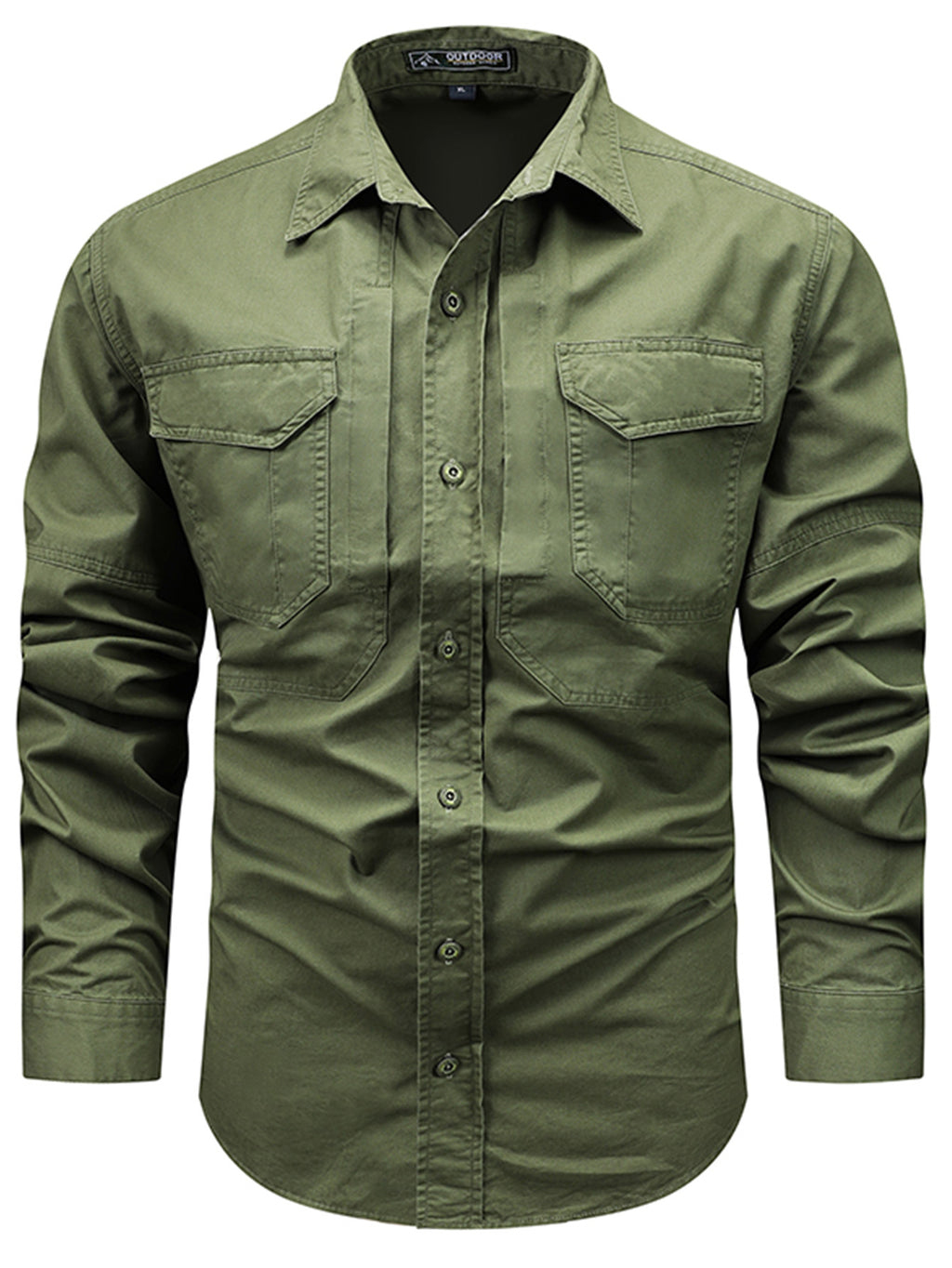 FREDD MARSHALL FREDD MARSHALL Versa-Field Organic Cotton Cargo Shirt - High - men's outdoor shirt, view 7