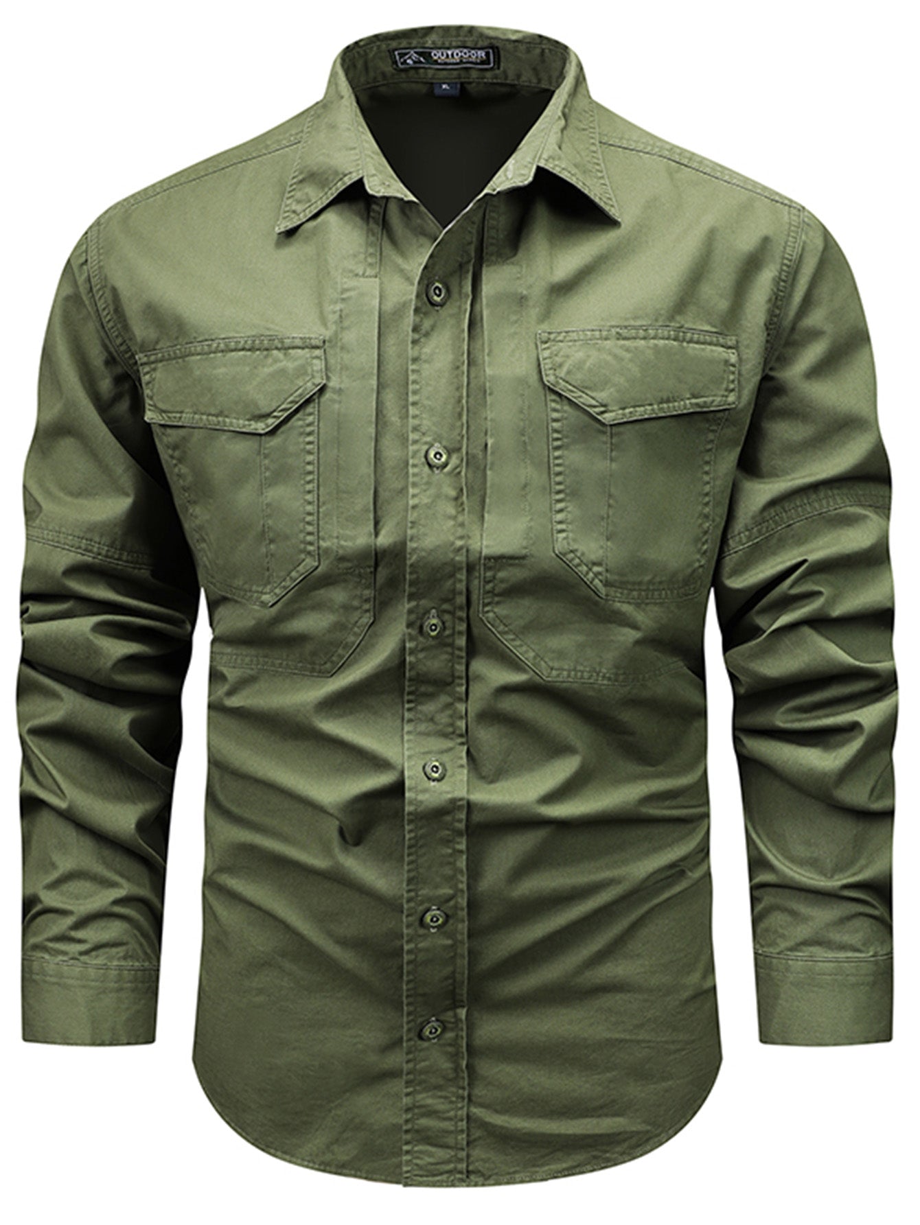 FREDD MARSHALL FREDD MARSHALL Versa-Field Organic Cotton Cargo Shirt - High - men's outdoor shirt, view 7