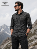 FREDD MARSHALL Men's Tactical Outdoor Shirt — Military Style, Hiking, Workwear