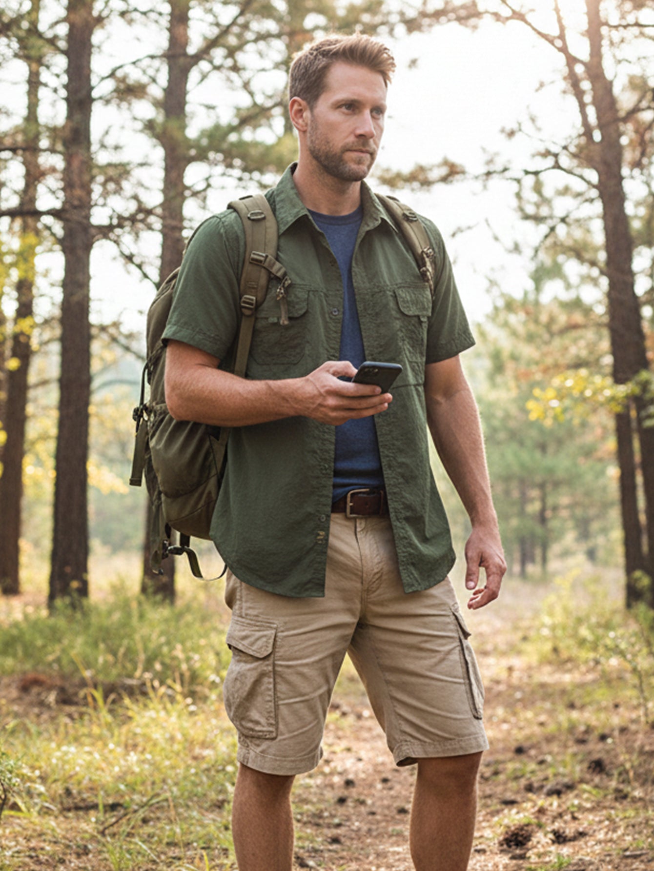 FREDD MARSHALL FREDD MARSHALL Men's Stretch Tactical Short Sleeve Shirt - 4 - men's outdoor shirt, view 1