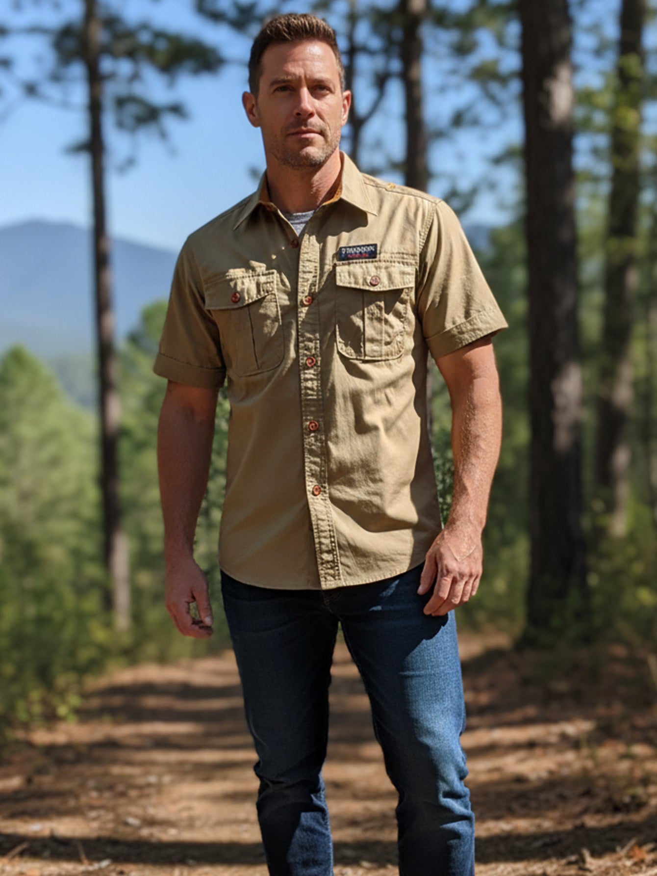 Men’s Adventure Outdoor&Hiking Short-Sleeve Shirt