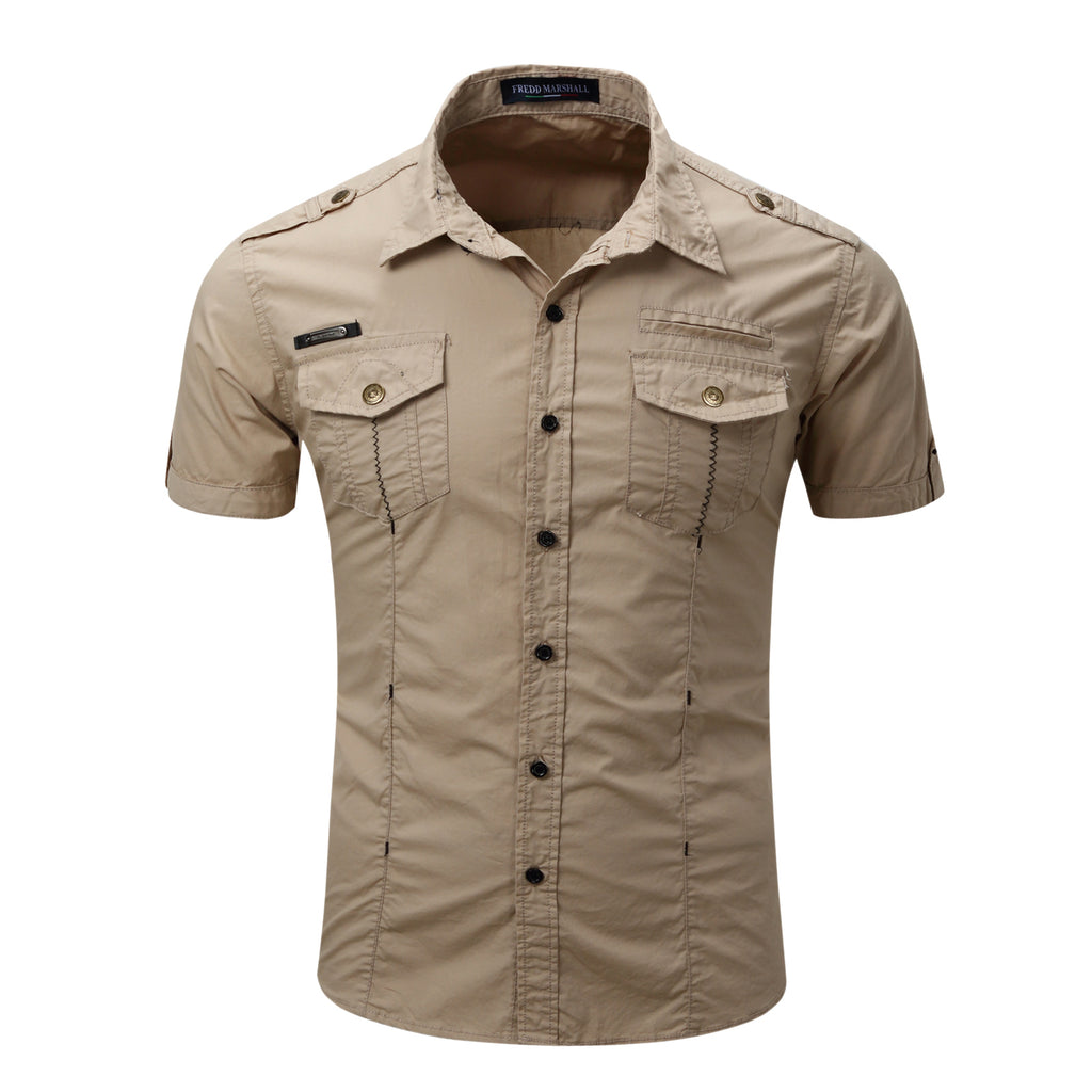 FREDD MARSHALL FREDD MARSHALL Sentinel-AR Organic Cotton Officer Shirt - Ru - men's outdoor shirt, view 21