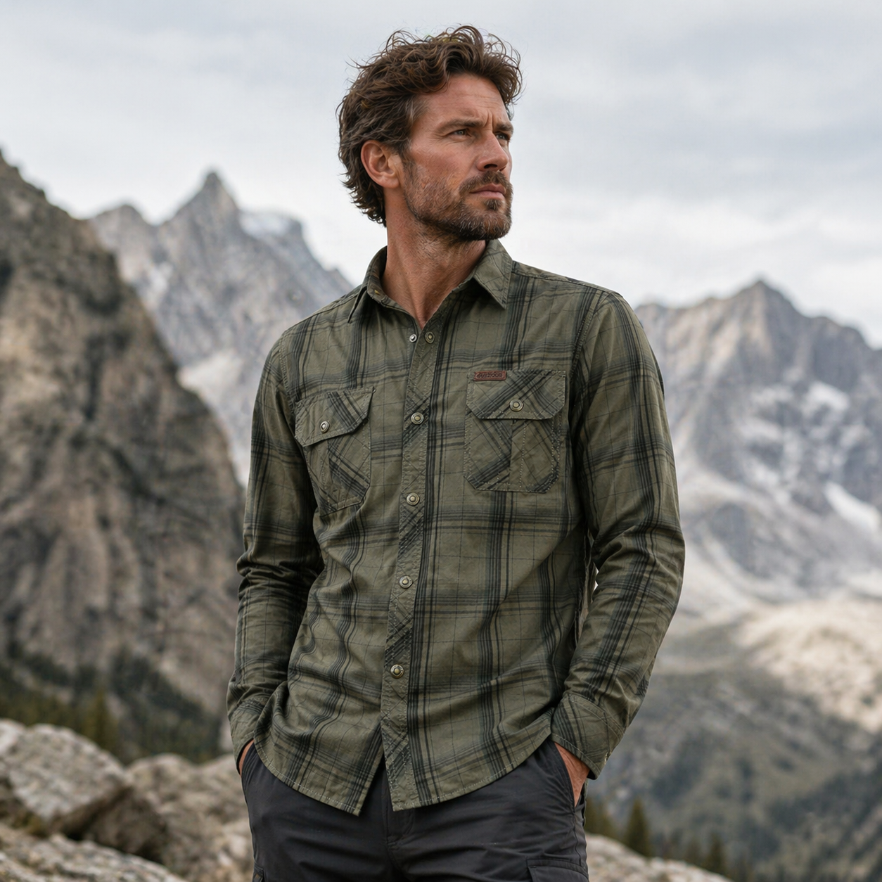 FREDD MARSHALL Men's Tactical Outdoor Shirt — Military Style, Hiking, Workwear