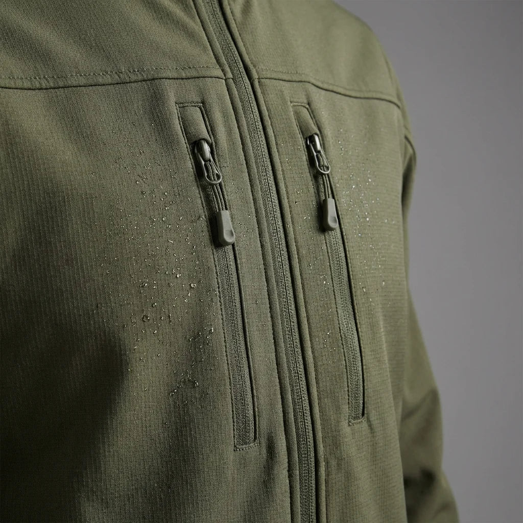 FREDD MARSHALL Men's Waterproof Softshell Jacket — Fleece-Lined Hooded Hiking Windbreaker — 视图 7