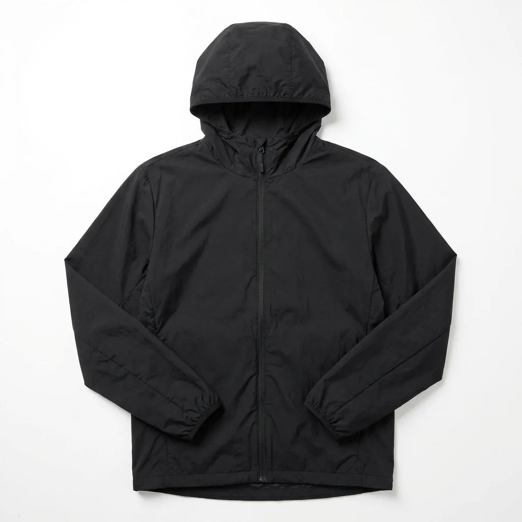FREDD MARSHALL Norvan-Shell SL Wind Jacket black flat lay