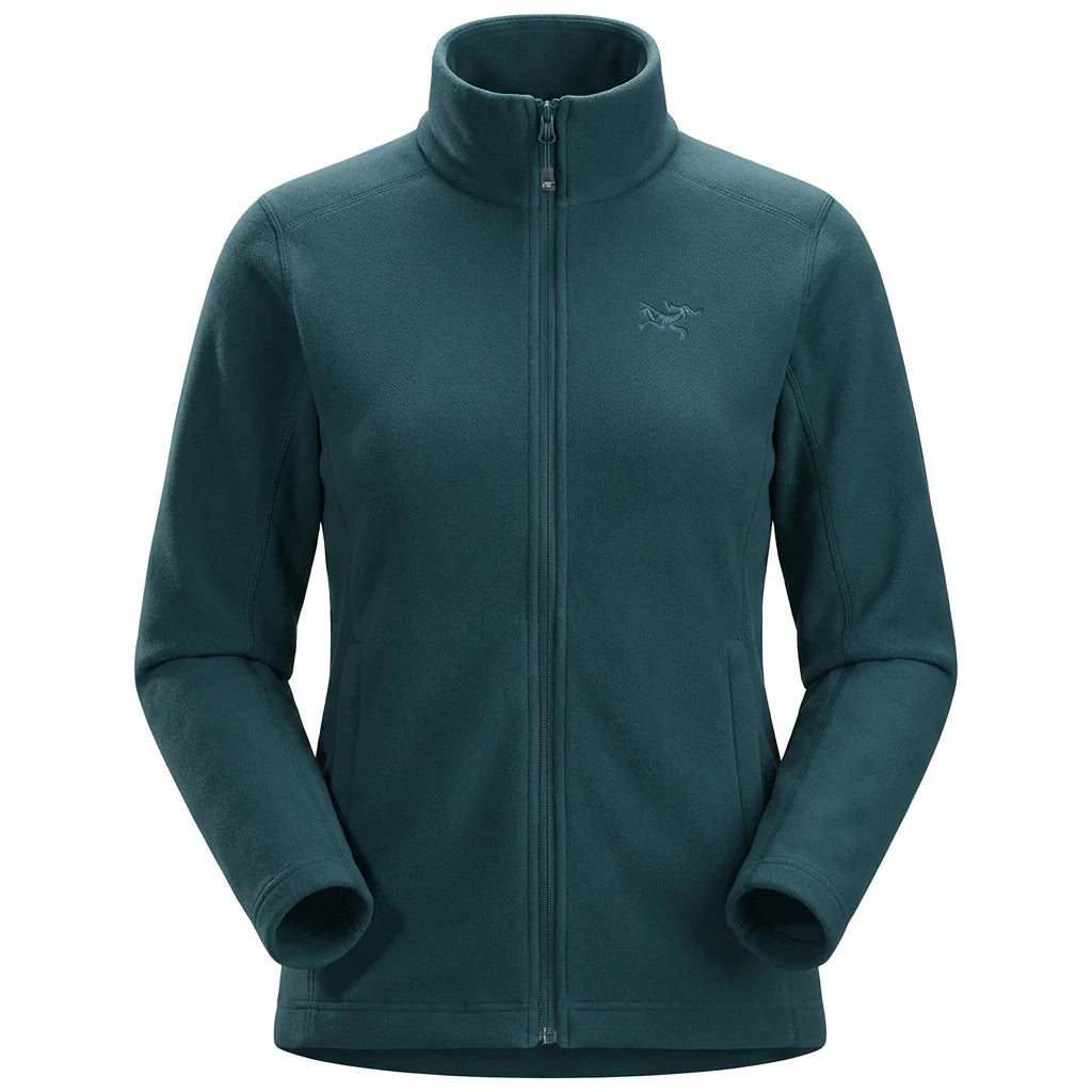 FREDD MARSHALL Women's High-Neck Fleece Zip Jacket — Cozy Technical Outdoor Mid-Layer — 视图 3