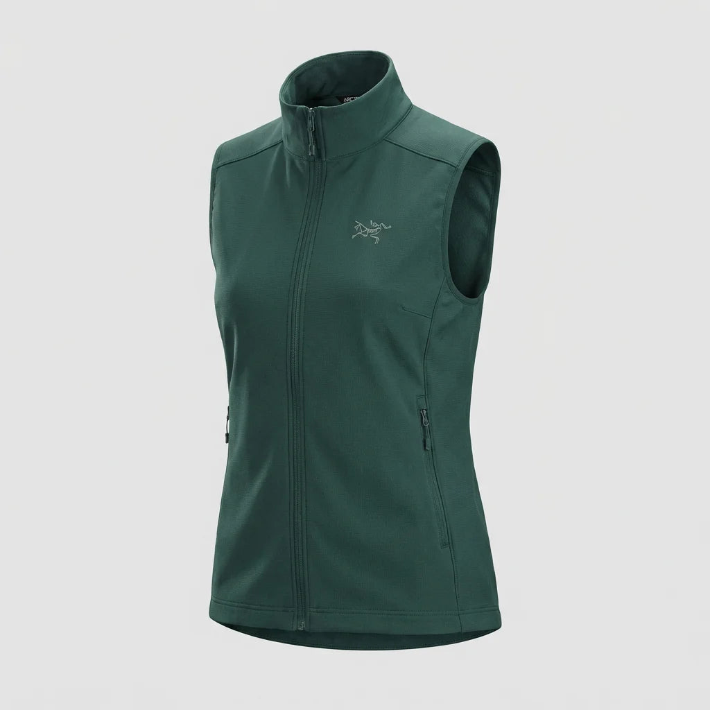 FREDD MARSHALL Women's Softshell Fleece-Lined Vest — DWR Windproof Hiking Gilet — 视图 3