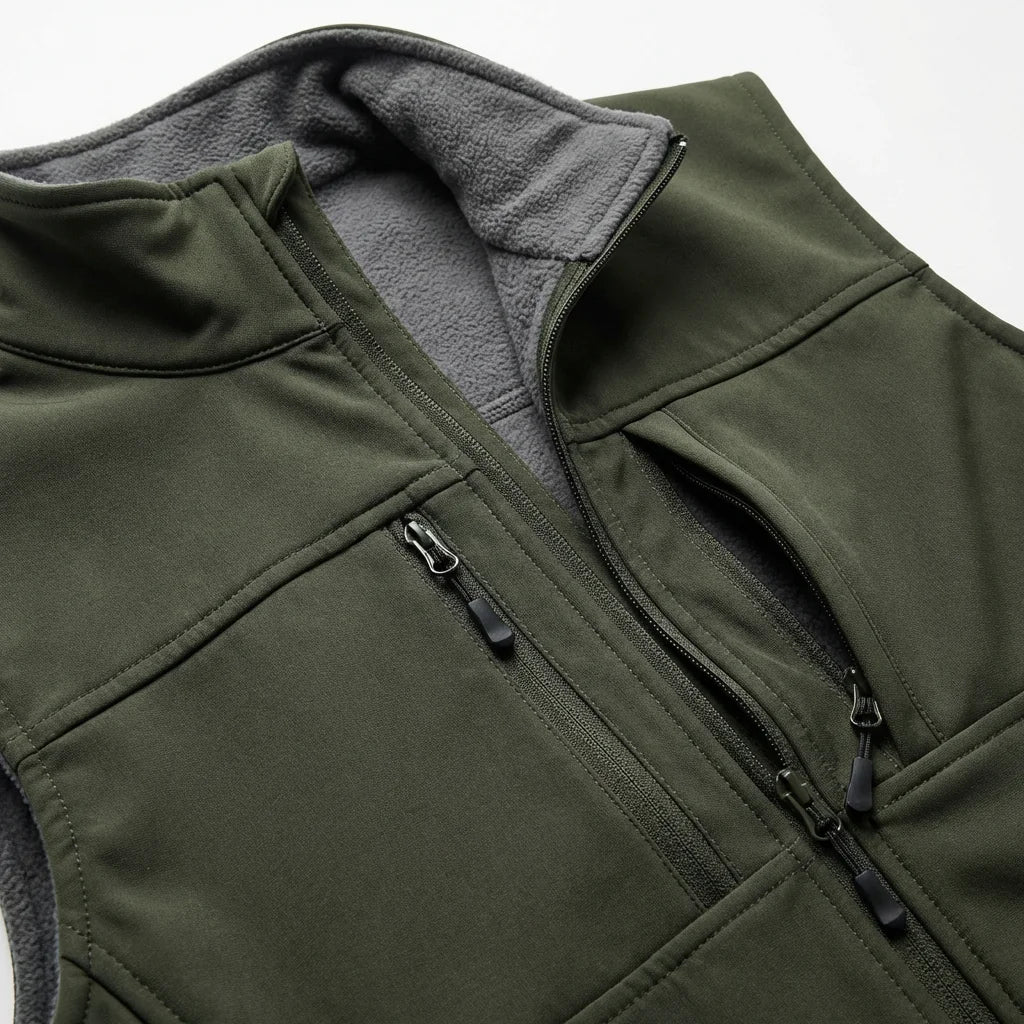 FREDD MARSHALL Atom-Ridge SL Men's Performance Fleece Vest — Midlayer, Alpine — 视图 4