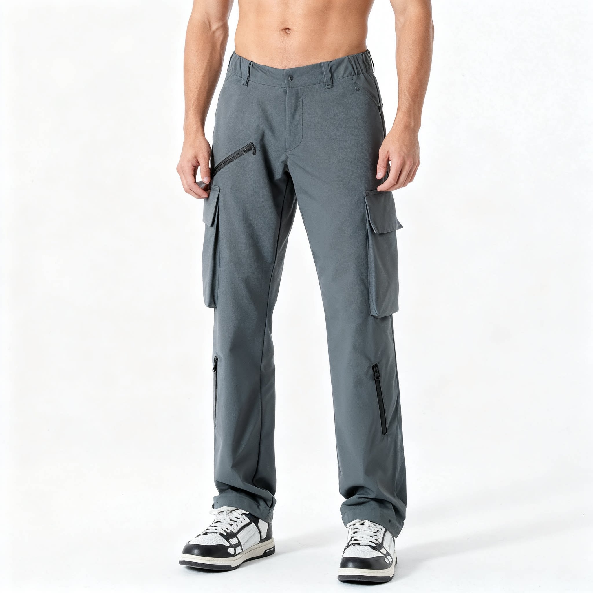 CF033 Men's Softshell Storm Trekking Pants - Windproof Fleece-Lined Hiking Trousers