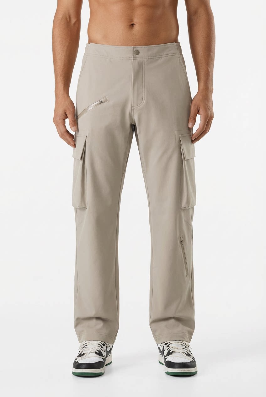 CF033 Men's Softshell Storm Trekking Pants - Windproof Fleece-Lined Hiking Trousers