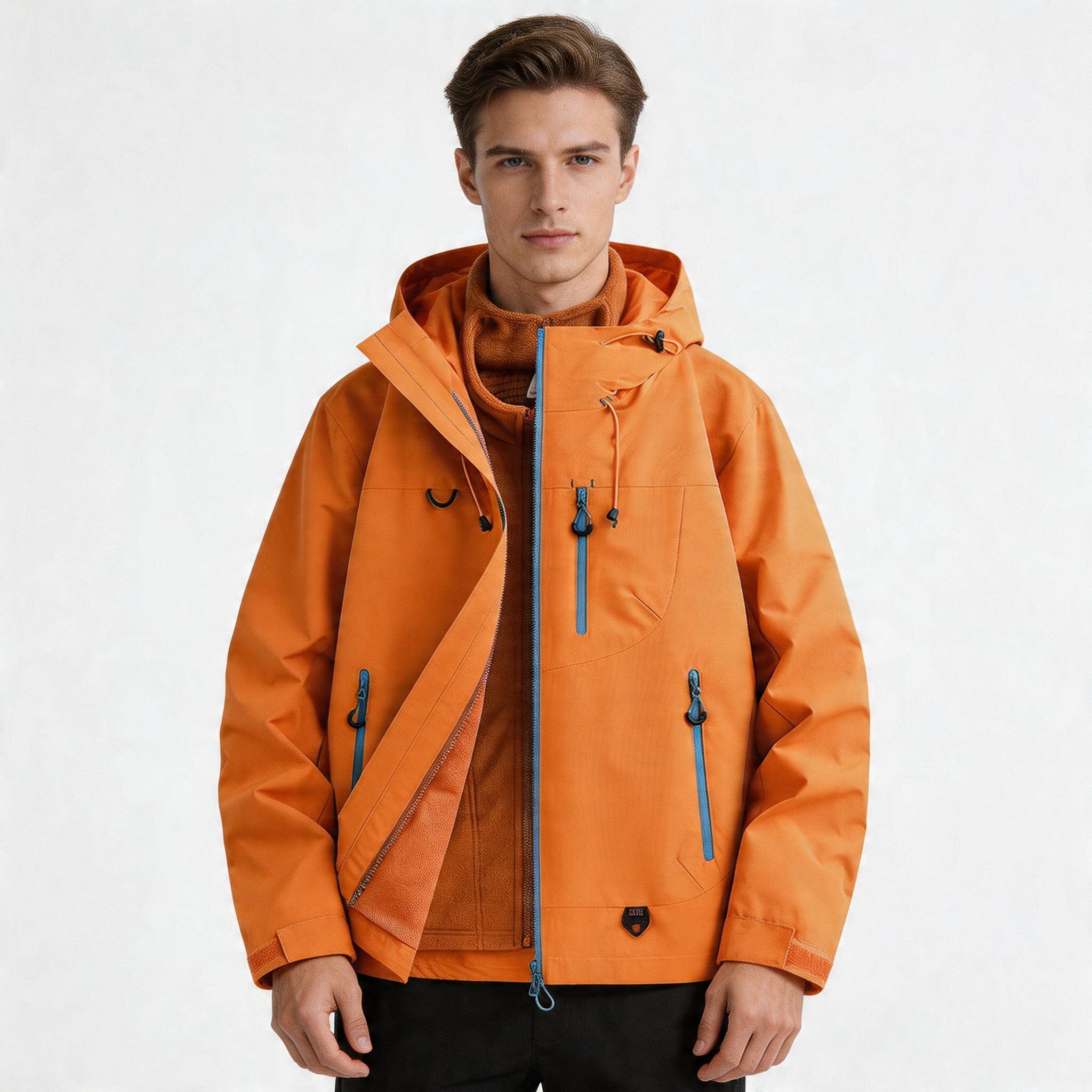 CF036 Women's 3-in-1 Mountain Jacket - Waterproof Windproof Hiking Shell with Fleece Liner