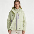 CF036 Women's 3-in-1 Mountain Jacket - Waterproof Windproof Hiking Shell with Fleece Liner