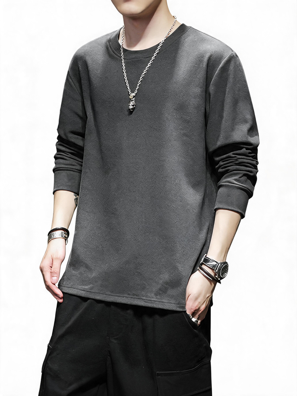 Thermal Velvet Crew-Neck Long-Sleeve Base Layer