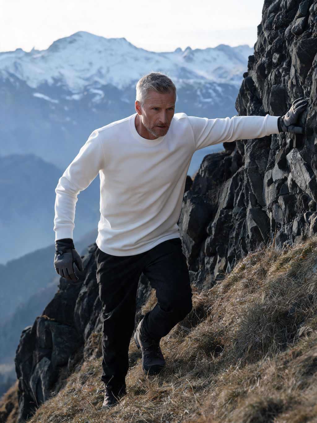 Thermal Velvet Crew-Neck Long-Sleeve Base Layer